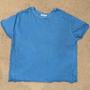 We The Free Blue Short Sleeve Tee